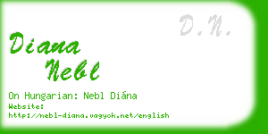 diana nebl business card